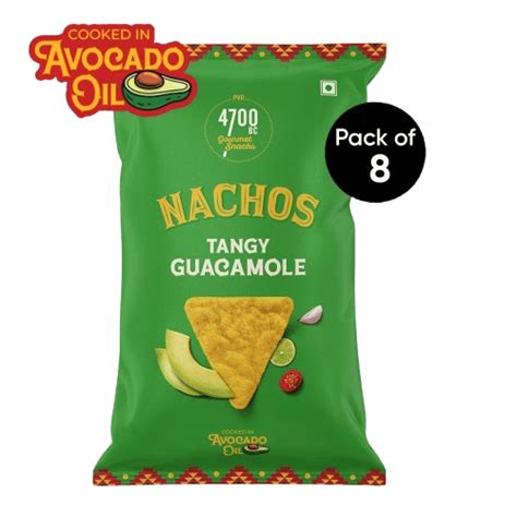 Nachos, Tangy Guacamole (Pack of 8, 60g) – 4700BC
