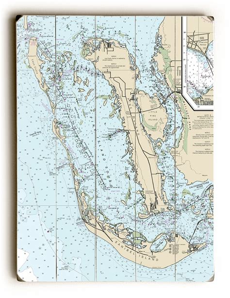 FL: Cayo Costa, Sanibel Island, Pine Island, FL Nautical Chart Sign ...