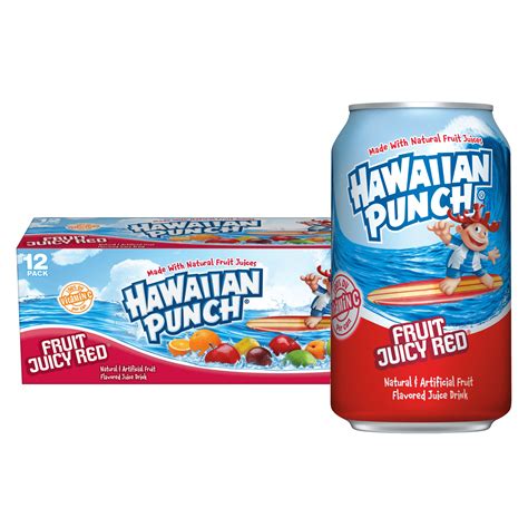 Buy Hawaiian Punch Fruit Juicy Red Juice Cans, 12 Fl Oz, 12 Pack Online ...
