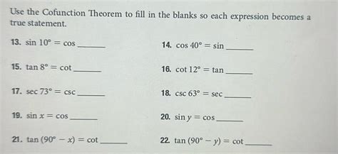 Image result for Cofunction Theorem for Cos