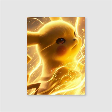 Pikachu: Thunderbolt Showdown Metal Poster – oliveandgray