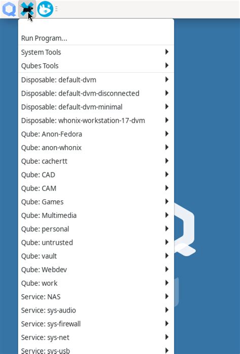 Reverting Back to Qubes OS 4.1 Applications Menu? - General - Qubes OS ...