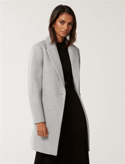 Becca Petite Single-Breasted Coatigan in Grey - Size 4 to 16 - Women's ...