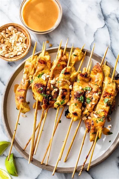 Chicken Satay with Spicy Peanut Sauce - Recipe Chronicle