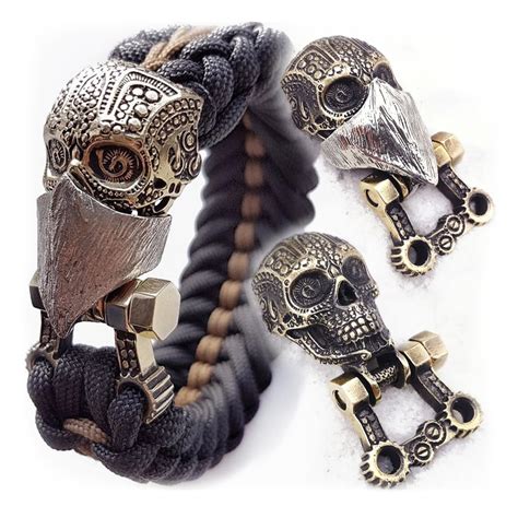 Coob Edc Metal Hand Casted Paracord Clasp Shackle Buckle Bead ...