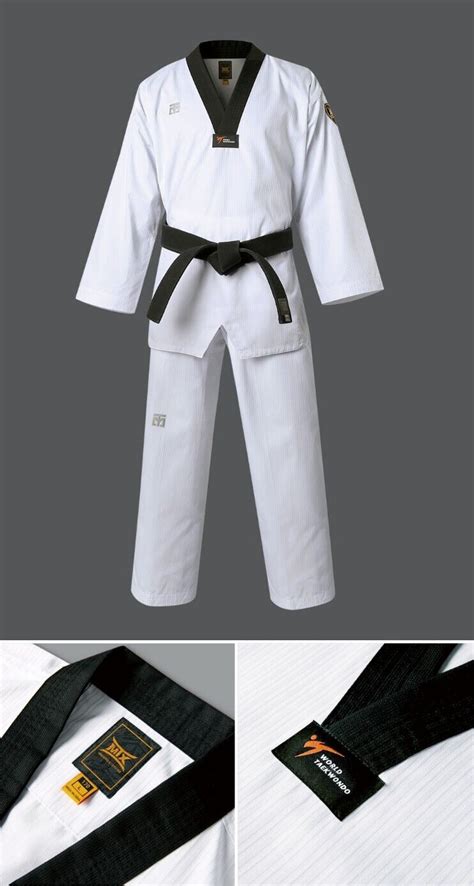 Buy MOOTO MTX S2 Basic Taekwondo Standard Uniform TKD WT Dan Dobok ...