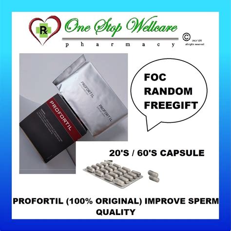 PROFORTIL 20'S / 60'S CAPSULES (100% ORIGINAL) IMPROVE SPERM QUALITY FOC RANDOM FREEGIFT ...
