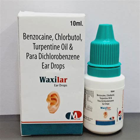 WAXILAR Ear Drops METLAR FORMULATIONS