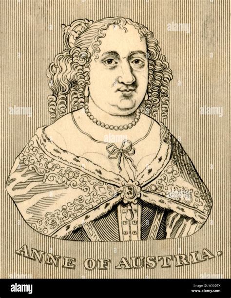 'Anne of Austria', (1601-1666), 1830. Anne of Austria (1601-1666 ...