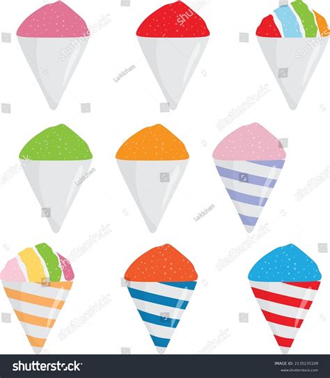 Snow Cone Vector at Chastity Dowling blog
