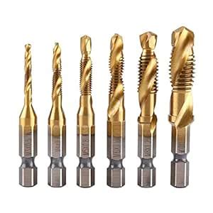 Buy Generic 6pcs/Set Metric Thread Screw Taps M3-M10 HSS Drill and Tap ...