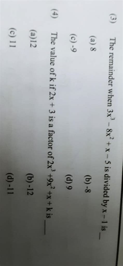 1] find the value of the polynomial 5x^2-4x+3 when x=1/2.2] The radical ...
