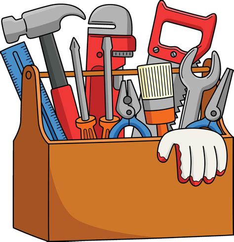 Happy Fathers Day Toolbox Cartoon Colored Clipart 25376312 Vector Art ...
