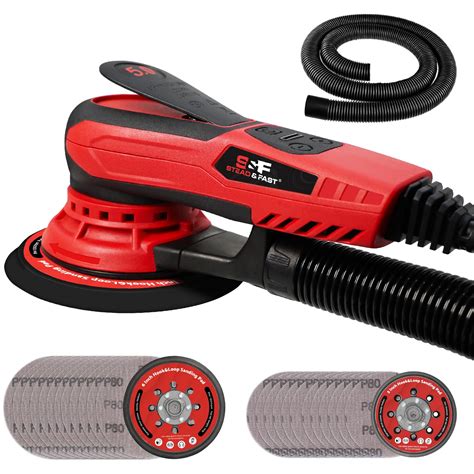 S&F STEAD & FAST Electric Random Orbital Sander with Vacuum Attachment ...
