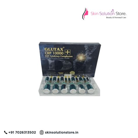 Glutax CRP 10000 EGF Cytokines Complexion Glutathione... – Skin ...
