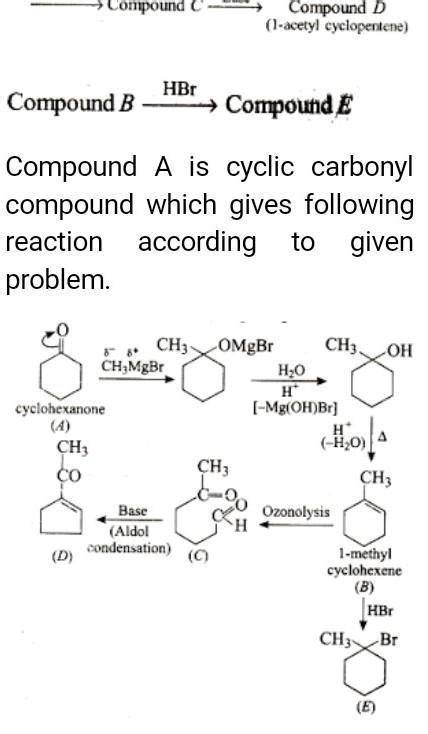 An organic compound a c6h10 on reaction with ch3mgbr - Brainly.in