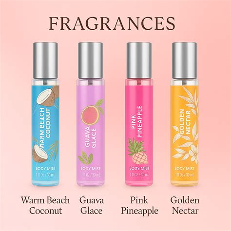 Body Philosophy Island Version Body Mist 20ML each (Pack of 4 Pocket ...