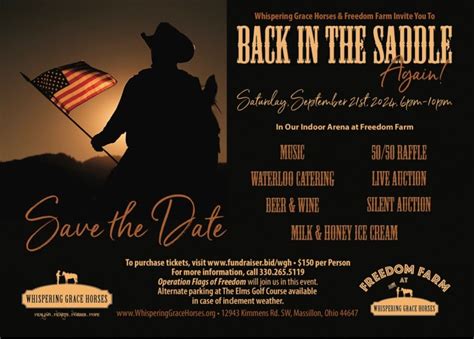 Back in the Saddle Again, Whispering Grace Horses, Massillon, 21 ...