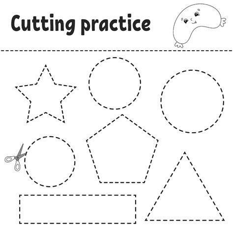 Fun Cutting Practice Worksheets to Build Scissor Skills - Worksheets ...