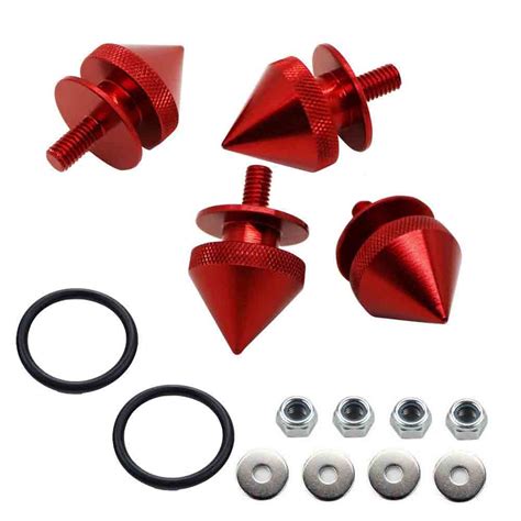 Buy Red Finish JDM Quick Release Fasteners For Car Bumpers Trunk ...
