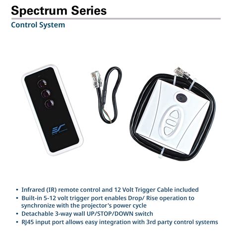 Elite Screens Spectrum Electric Motorized Projector Screen with Multi ...