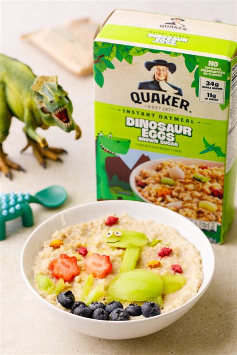 Dinosaur Egg Oatmeal - Dinosaur Notes