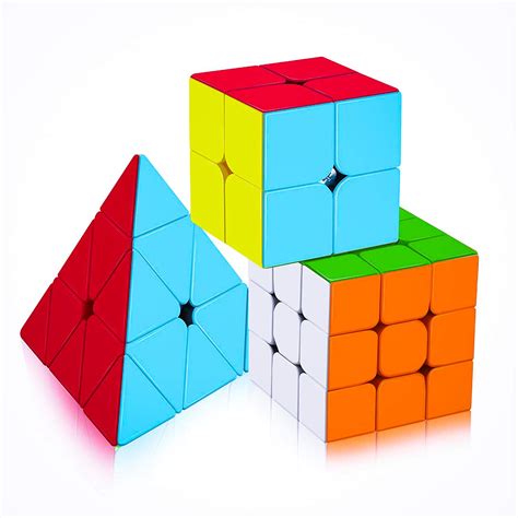 D ETERNAL Cube Combo Set Of 2X2 3X3 And Pyramid Pyraminx Triangle High ...