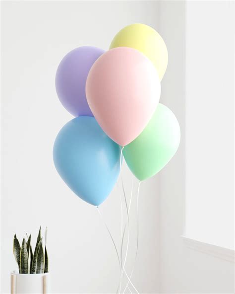 Pastel rainbow balloon bunch – Artofit