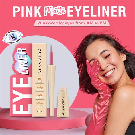 Glamveda Super Matte Liquid Eyeliner Intense Pink | Water Resistant Eye ...