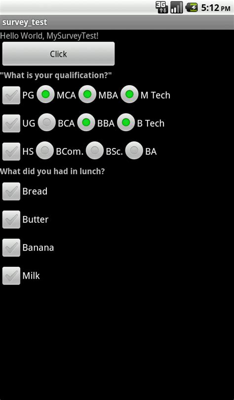 Radio Button in Android 的图像结果