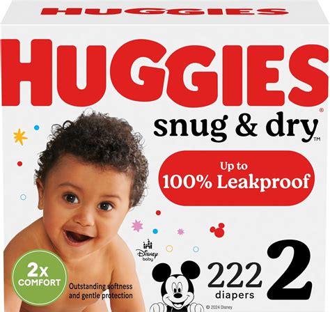 Amazon.com: Huggies Size 2 Diapers, Snug & Dry Baby Diapers, Size 2 (12 ...