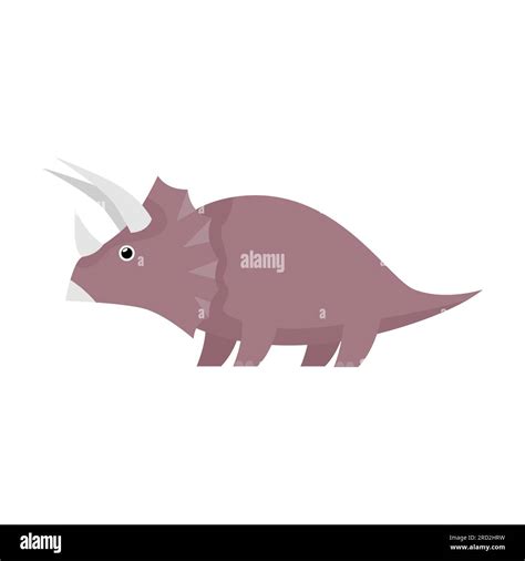 Small dinosaur with horns illustration Stock Vector Image & Art - Alamy