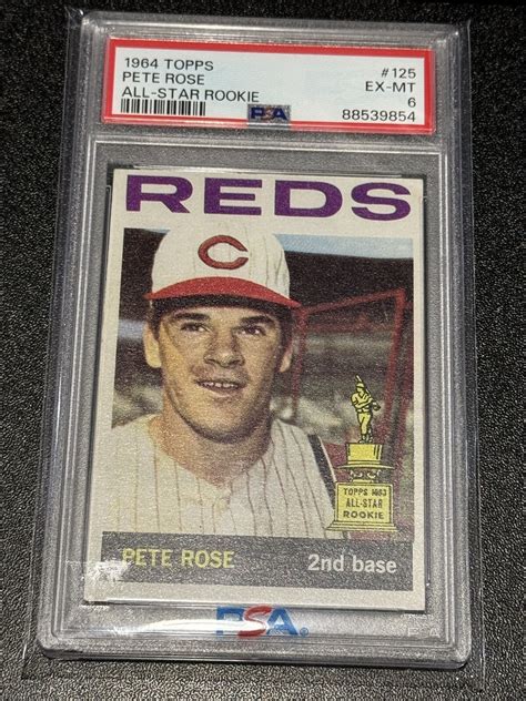 Pete Rose 1964 Topps #125 All-Star Rookie Price Guide - Sports Card ...
