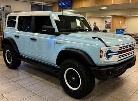 Light Blue Ford Bronco