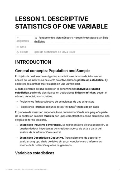 Descriptive Statistics Single Variable 的图像结果
