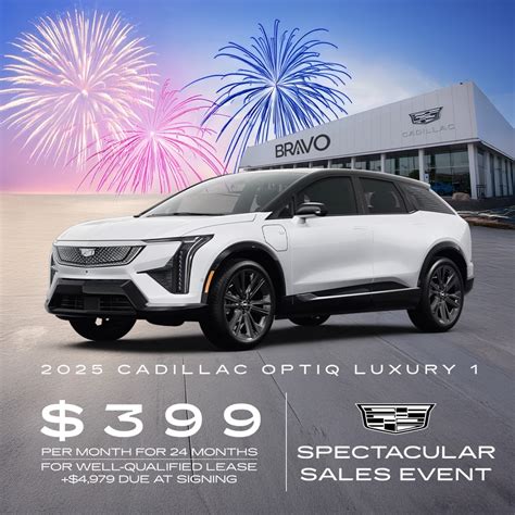 Bravo Cadillac | 🧨 Elevate Your Experience! Next-level EV luxury and performance at $399/mo ...
