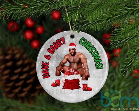 Barry Wood Meme Ceramic Christmas Ornament Secret Santa Gag Gift Funny ...