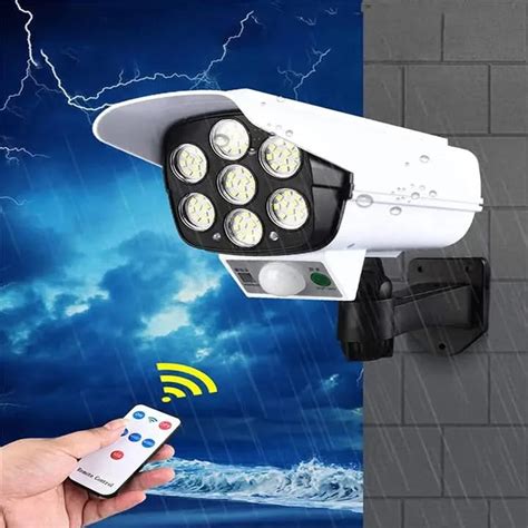 Solar dummy camera shaped outdoor wall lights with motion sensor – HOMEHOP®