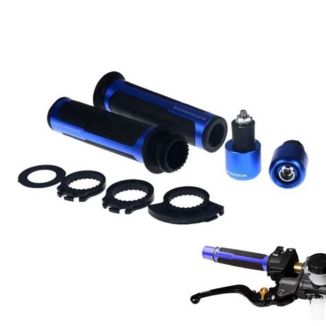 Vagary Barracuda Handle Grip with Metal Handlebar Ends (Blue) Handle ...