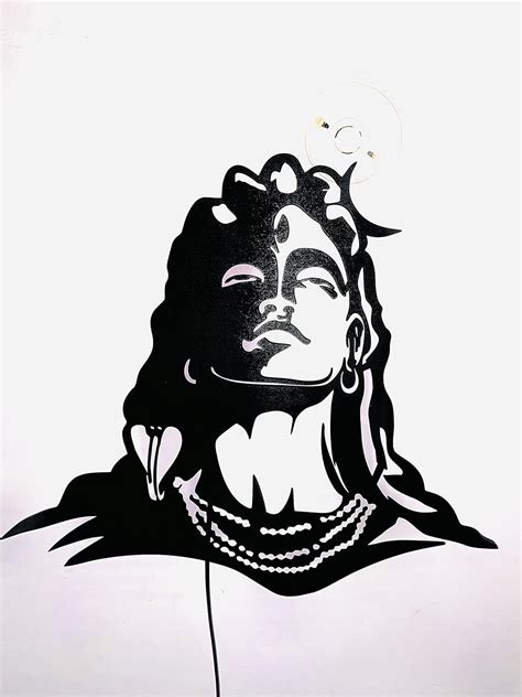 ADIYOGI Wall Light 3D Hand Made Wall Hanging Light for Living Room and ...