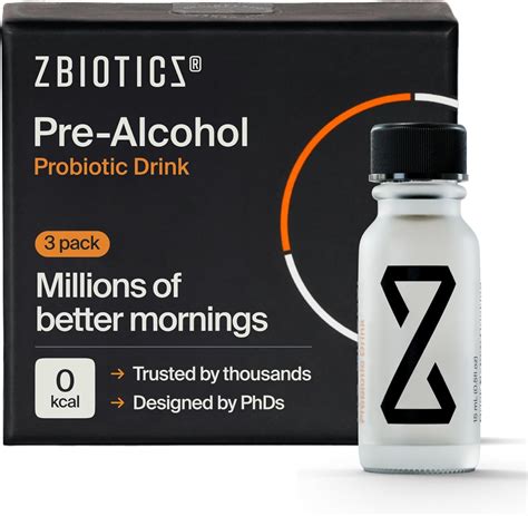 Zbiotics Pre Alcohol Feel Better After Drinking Wake Up Refreshed ...
