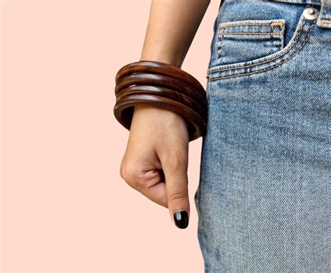GLACE WOODEN BANGLE STACK - 2.4 to 2.6 – UnfoldSelf
