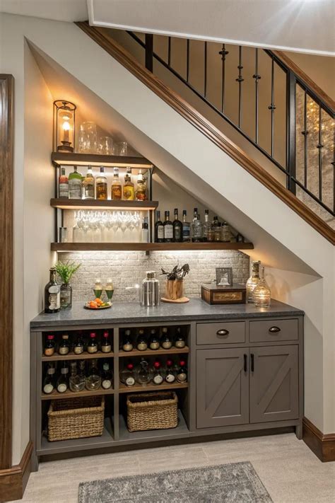 20+ Stylish Ideas for a Bar at Home in 2025 | Bars for home, Home bar rooms, Bar under stairs