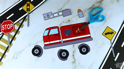 Printable Fire Truck Craft Template – Simple Mom Project