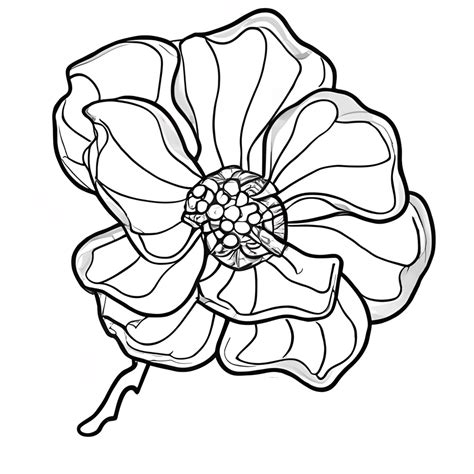 Flower Clip Art Outline
