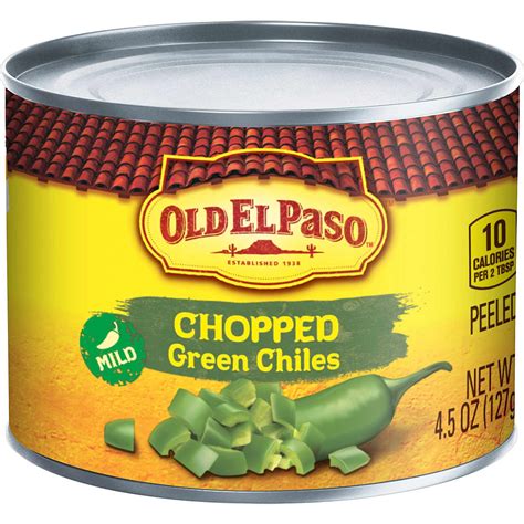 Chopped Green Chiles - 4.5oz - Mexican Toppings - Old El Paso