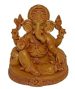 Buy KariGhar Polyresin Aasan Ganesh Ganpati Bappa Idol For Home ...