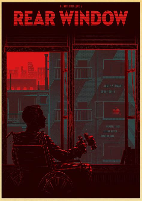 Rear Window Poster Horror Movie Poster Alfre d Hitchcock | Etsy