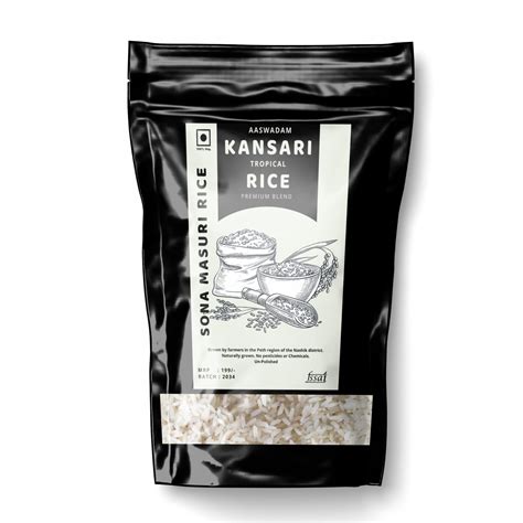 Buy Aaswadam Kansari Tropical Natural Indrayani Rice, Sona Masuri ...