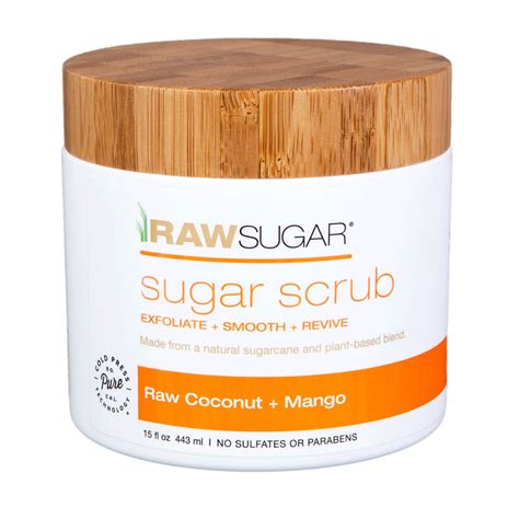 Raw Sugar Raw Coconut + Mango Sugar Scrub | Body Scrubs & Exfoliants ...